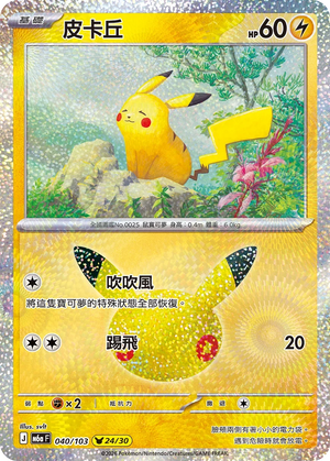 M6aF 040/103 皮卡丘 -