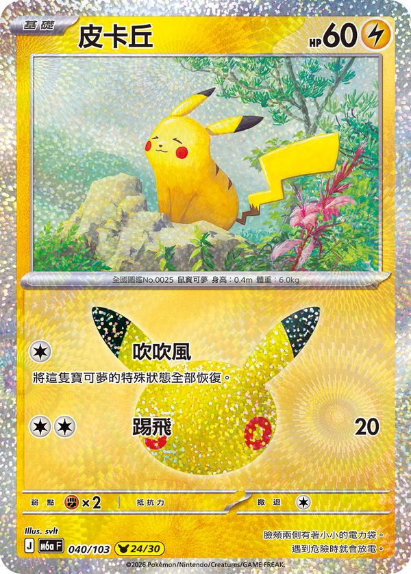 M6aF 040/103 皮卡丘 -