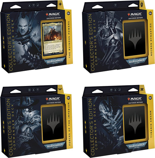 MTG Universes Beyond: Warhammer 40,000 (40K) Commander Deck Collector's Edition - 一套-4個