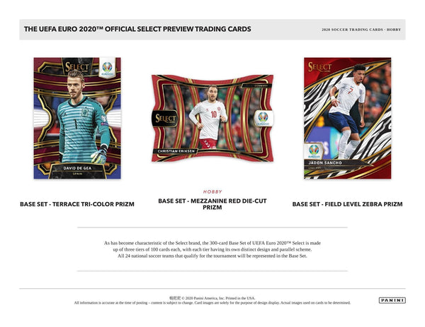 2020 Panini Select UEFA Euro Soccer Cards Hobby Box - 皇巢卡店 Beehive Trading Card Shop