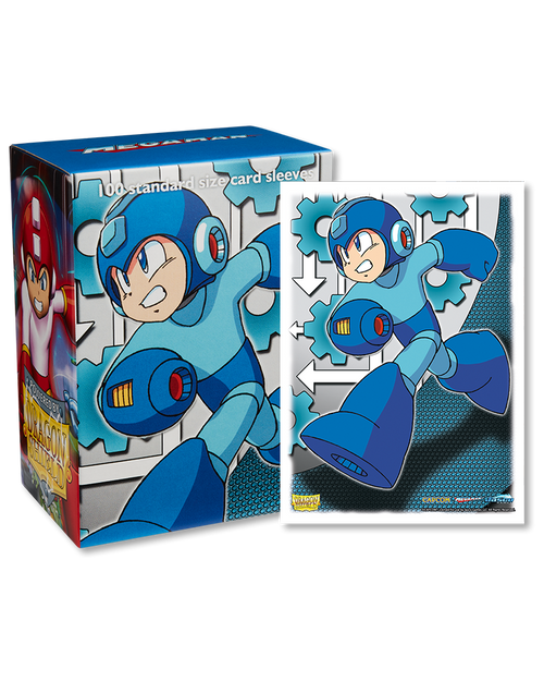 Dragon Shield 100 - Standard Deck Protector Sleeves -  Mega Man | AT16001