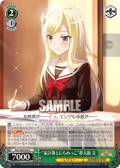 RSL/S69-049 “家計簿とにらめっこ”夢大路 文 C