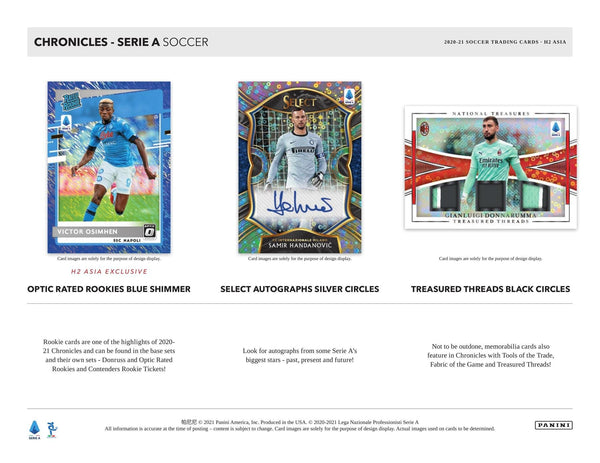 2020-21 Panini Chronicles Soccer H2 Hobby Box - 皇巢卡店 Beehive Trading Card Shop
