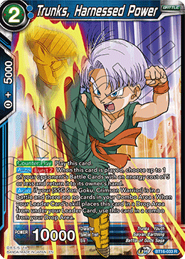 [Holo] BT16-033 Trunks, Harnessed Power R