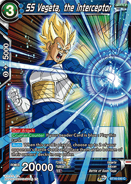 [Holo] BT16-030 SS Vegeta, the Interceptor C