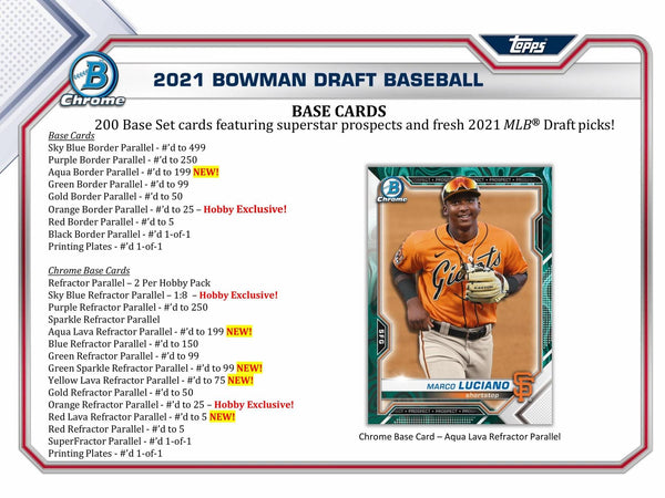 2021 Bowman Draft Baseball Hobby Jumbo Box - 皇巢卡店 Beehive Trading Card Shop