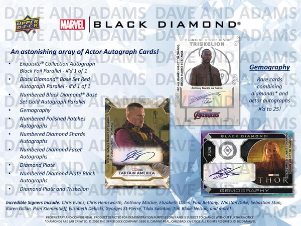 2021 Upper Deck Marvel Black Diamond Hobby Box - 皇巢卡店 Beehive Trading Card Shop