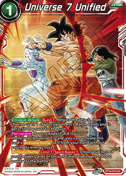 BT16-019 Universe 7 Unified UC