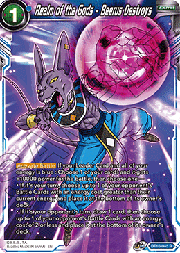 [Holo] BT16-045 Realm of the Gods - Beerus Destroys R