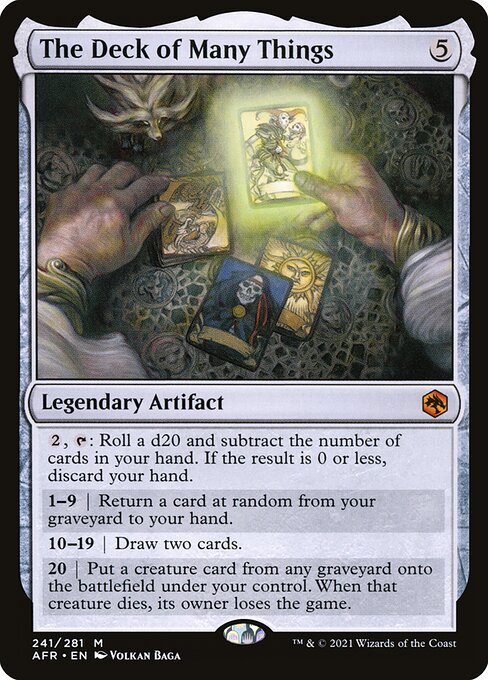 AFR 241 The Deck of Many Things M