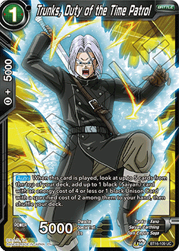 BT16-109 Trunks, Duty of the Time Patrol UC