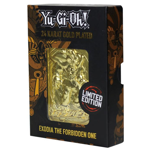 Yu-Gi-Oh! Exodia The Forbidden One 24K Gold Plated Limited Edition Collectible 