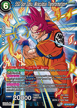 BT16-024 SSG Son Goku, Miraculous Transformation SR