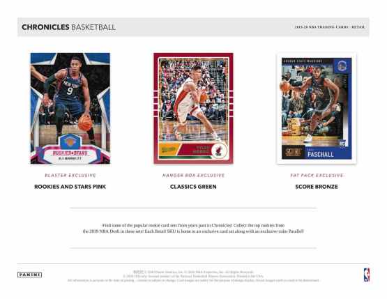 2019-20 Panini Chronicles Basketball Hanger Box - 皇巢卡店 Beehive Trading Card Shop