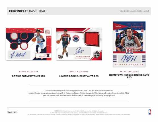 2019-20 Panini Chronicles Basketball Hanger Box - 皇巢卡店 Beehive Trading Card Shop