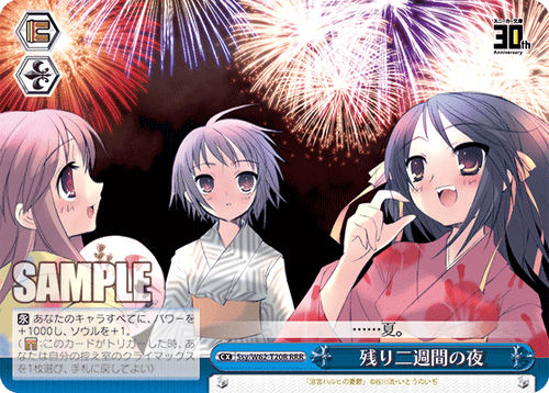 Ssy/W62-T20R 残り二週間の夜 RRR