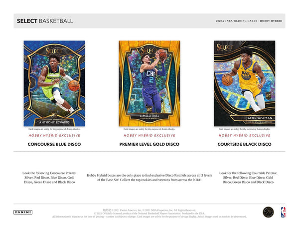 2021 Panini Select Basketball H2 Hobby Hybrid Box - 皇巢卡店 Beehive Trading Card Shop