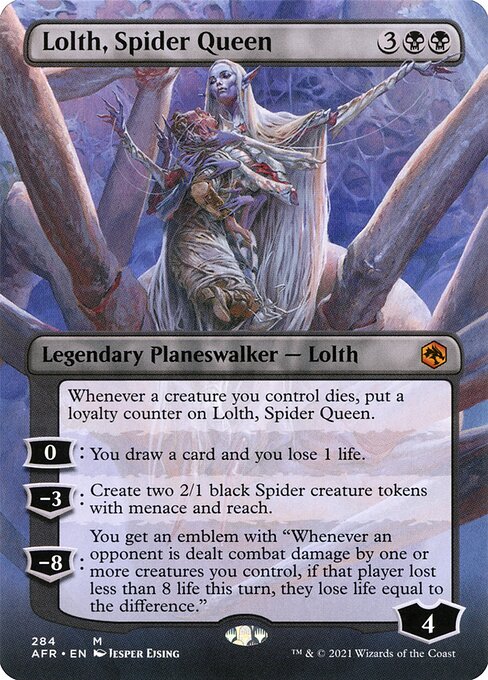 AFR 284 Lolth, Spider Queen (Borderless) M