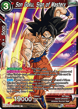 BT16-006 Son Goku, Sign of Mastery R