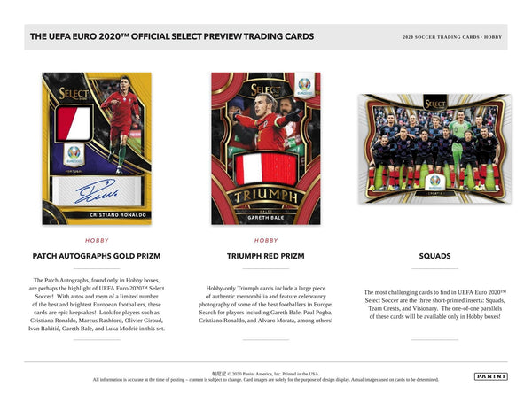 2020 Panini Select UEFA Euro Soccer Cards Hobby Box - 皇巢卡店 Beehive Trading Card Shop
