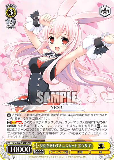 Smi/W62-010S 視覚を惑わすミニスカート 黒ウサギ SR