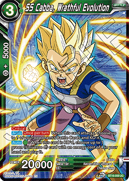 BT16-059 SS Cabba, Wrathful Evolution UC
