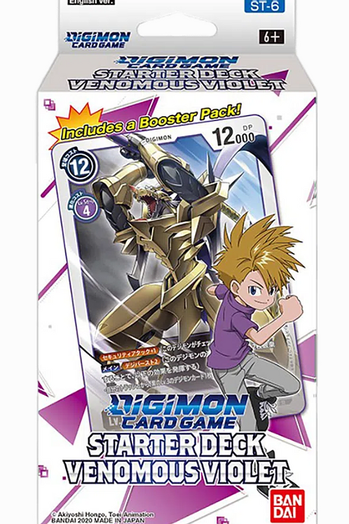【ST-6】數碼暴龍TCG 美版 Starter Deck「VENOMOUS VIOLET」