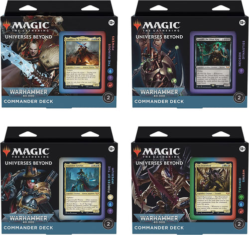 MTG Universes Beyond: Warhammer 40,000 (40K) Commander Deck - Set of 4
