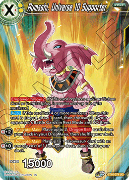 BT16-074 Rumsshi, Universe 10 Supporter UC