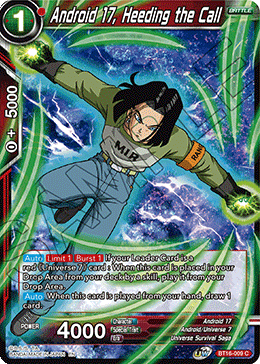 BT16-009 Android 17, Heeding the Call C