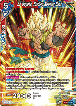 BT16-142 SS Gogeta, Holding Nothing Back UC