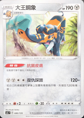 SCA 080/135 大王銅象