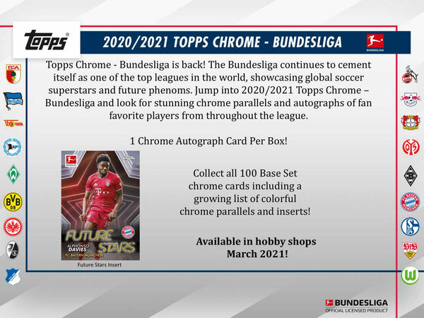 2020-21 Topps Bundesliga Chrome Soccer Hobby - 皇巢卡店 Beehive Trading Card Shop