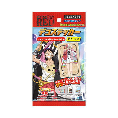 ENSKY 食玩 ONE PIECE海賊王 FILM RED IC卡貼紙 附口香糖 BOX-20PACK