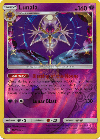 [Reverse Holo] SM12 102/236 Lunala RH